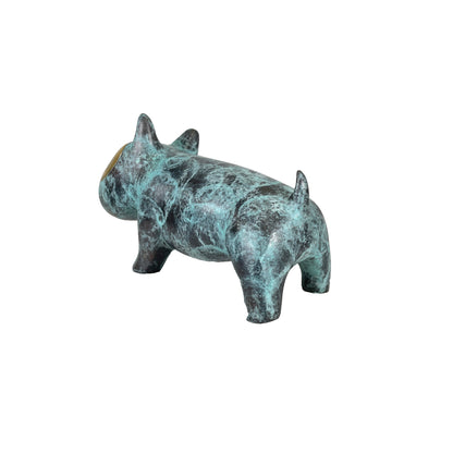 Contemporary Spuds Dog Table-top Bronze Statue